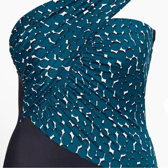 Magicsuit Shadow Dot Colorblock Goddess One Piece Swimsuit Size 12 NWT $179 - Picture 6 of 7